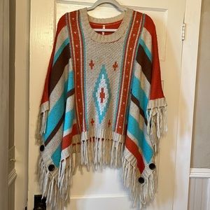 Kate Collection Knit Poncho